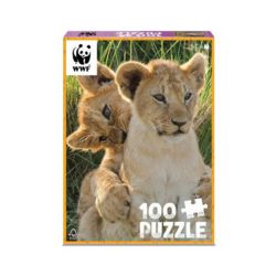 0201-7230031 Puzzle 100 Teile Löwenjungen W