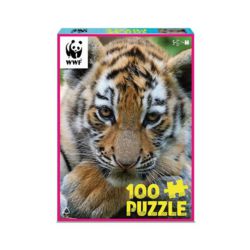 0201-7230033 Puzzle 100 Teile Tigerjunges W