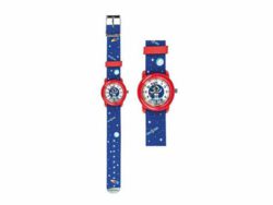 7047-21516 Ki.Uhr Textil Astronaut blau (